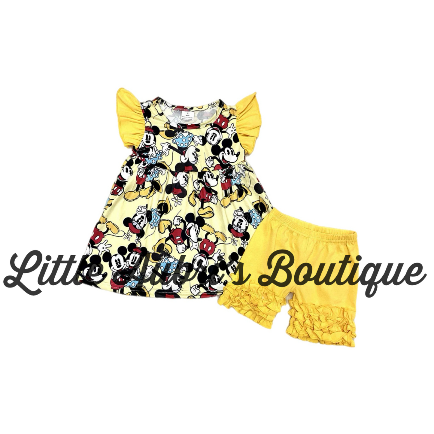 Vintage Mouse Ruffle Short Set ETA Early May