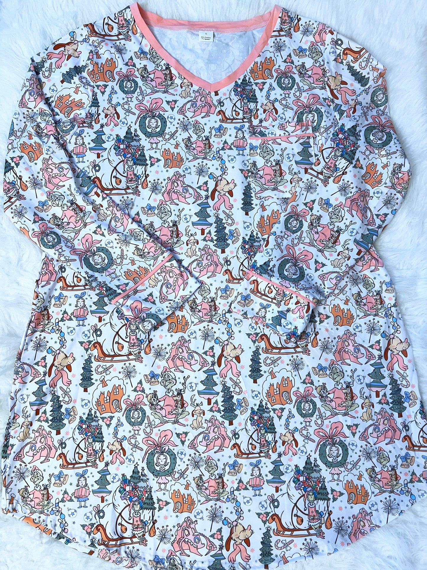 Adult Pastel Whoville Pajama Dress