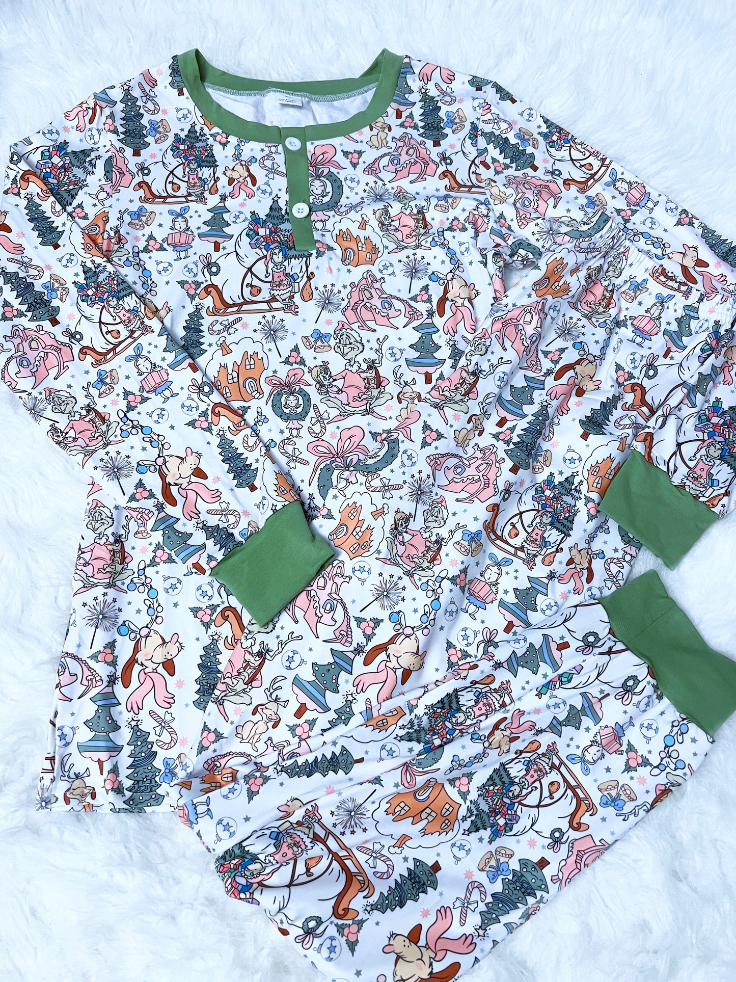 Adult Pastel Whoville Pajama Set