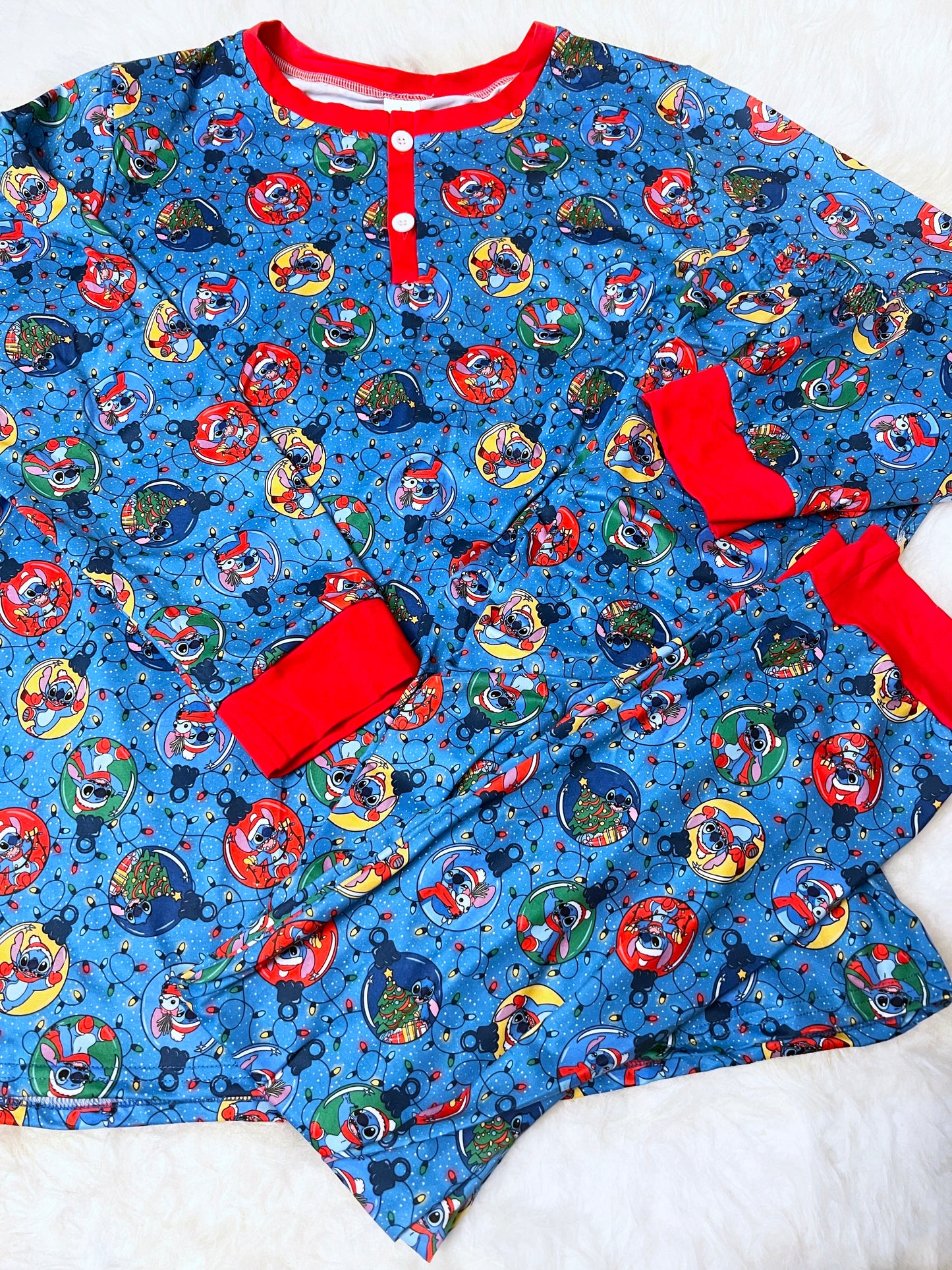 Adult Alien Ornament Pajama Set