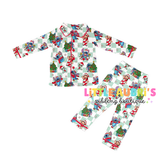 CHRISTMAS ALIEN Pajama Set (*SHIPS LATE NOV)