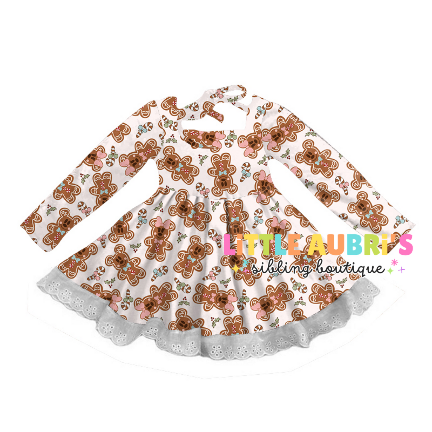 GINGERBREAD MOUSE Lace Dress (*SHIPS MID OCT)
