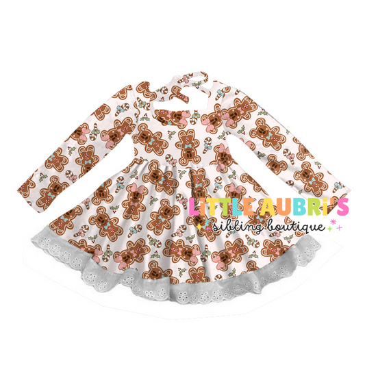 GINGERBREAD MOUSE Lace Dress (*SHIPS LATE NOV)