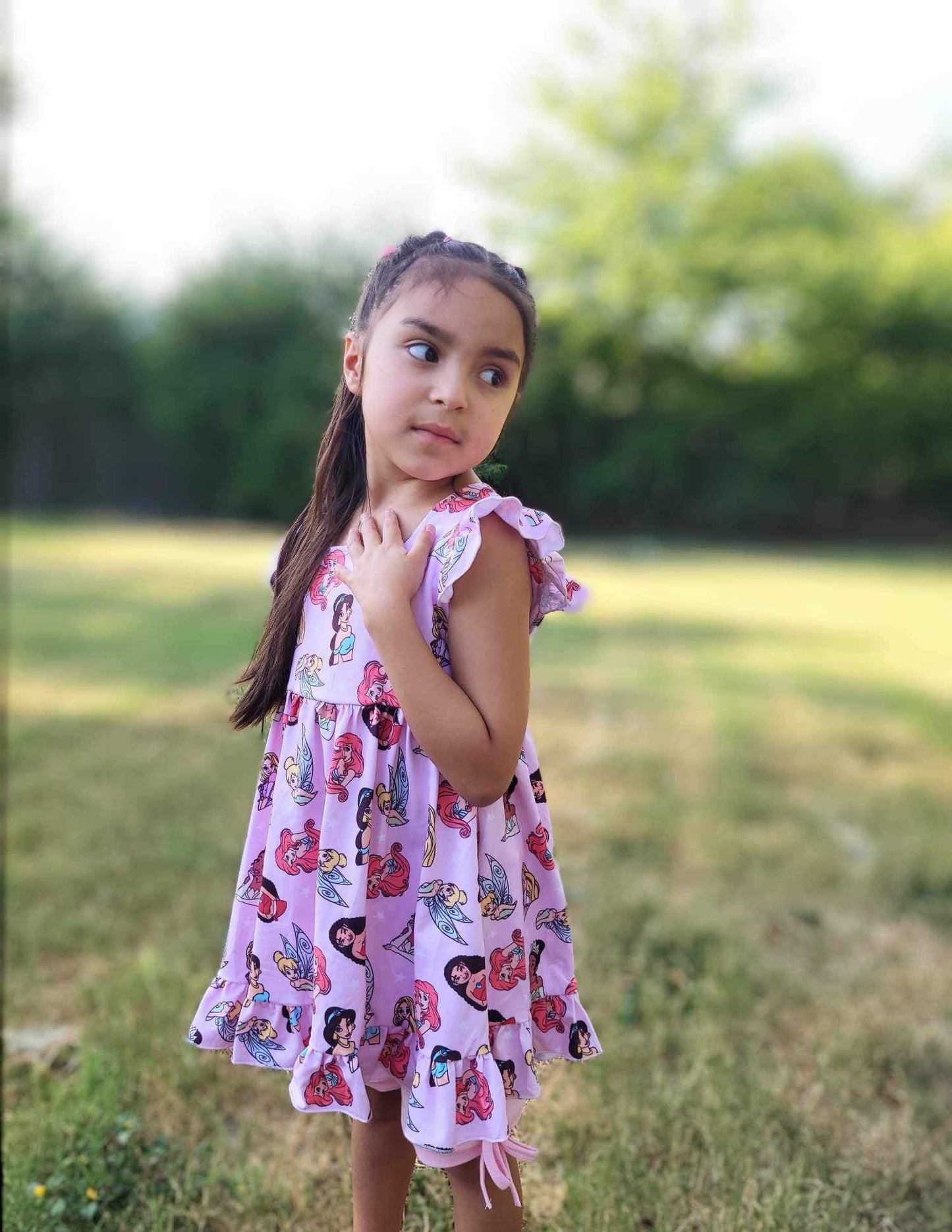 Fit for a Princess Cross Back Tunic and Shorts Set