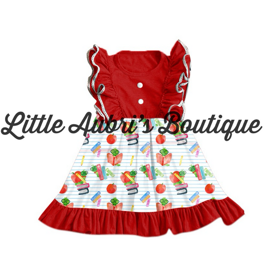 PREORDER Bookworm Ruffle Lace Dress CLOSES 4/27