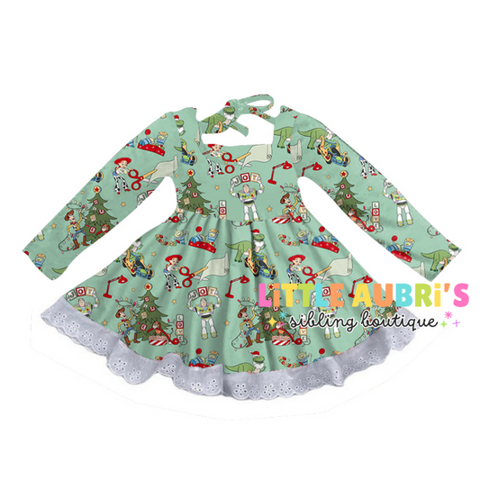 FESTIVE TOYS Lace Dress (*SHIPS LATE NOV)