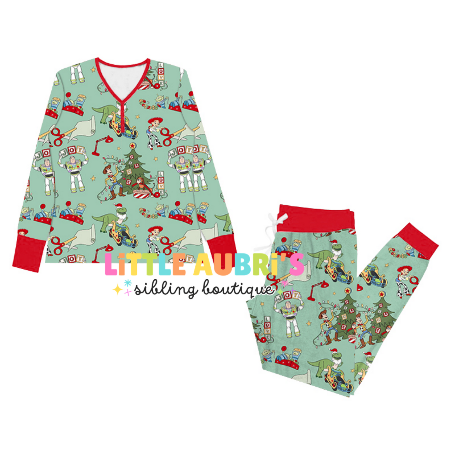 Adult FESTIVE TOYS Jogger Pajama Set (*SHIPS LATE OCT)