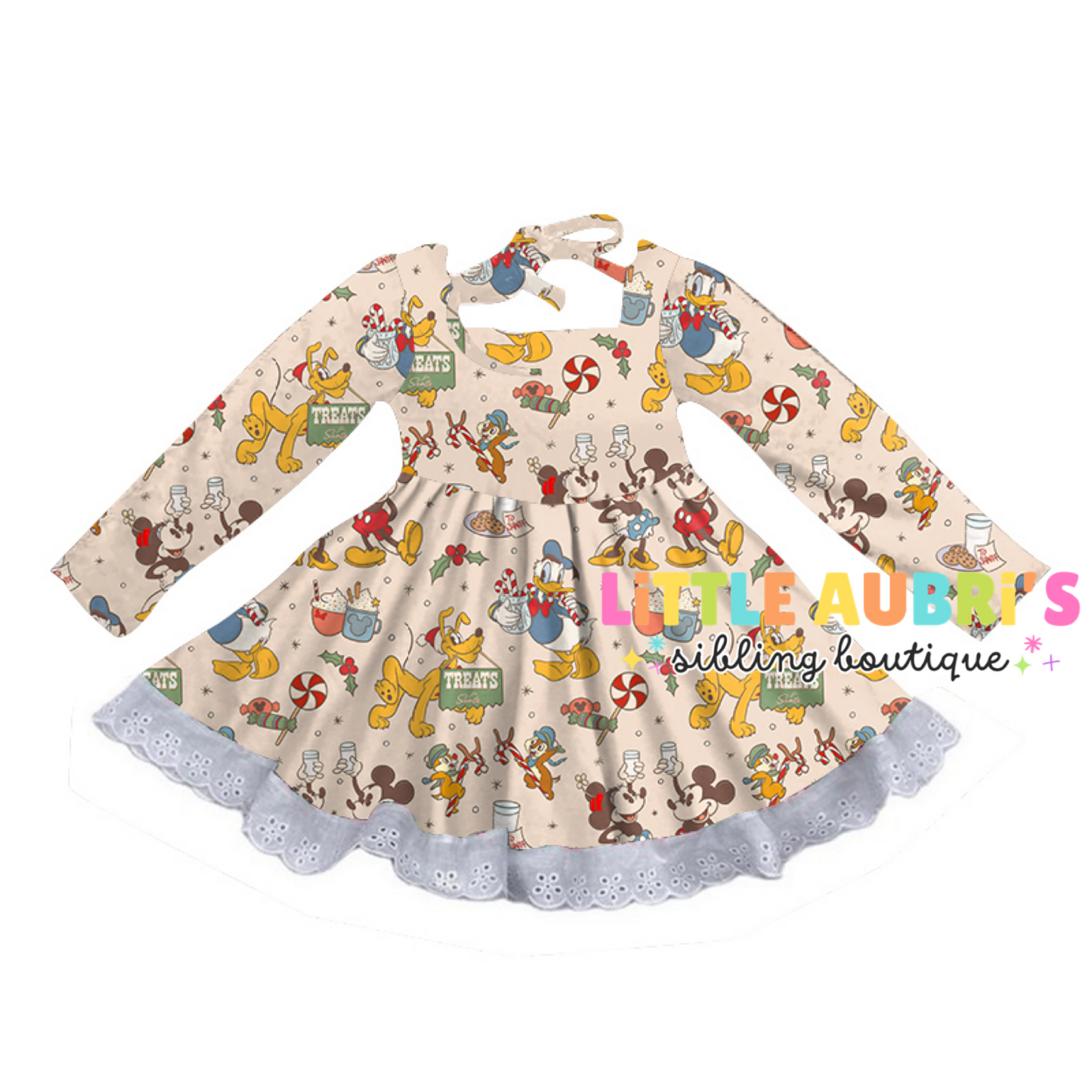 CHRISTMAS MOUSE Lace Dress (*SHIPS LATE OCT)
