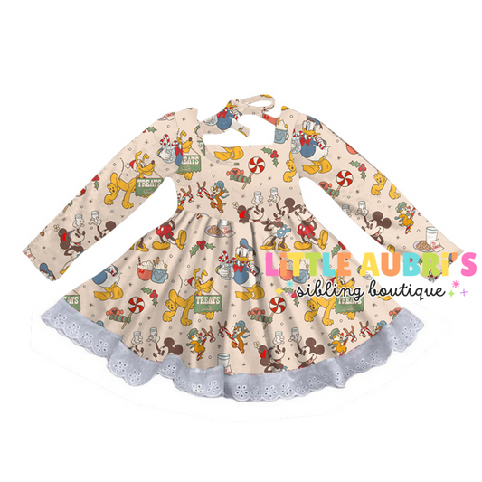 CHRISTMAS MOUSE Lace Dress (*SHIPS LATE NOV)