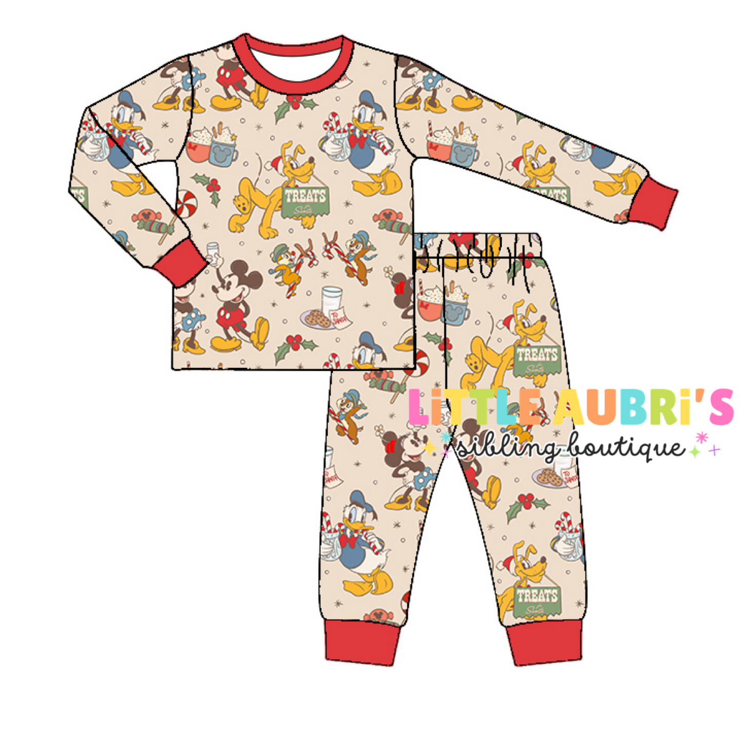 Adult CHRISTMAS MOUSE Pajama Set (*SHIPS LATE OCT)