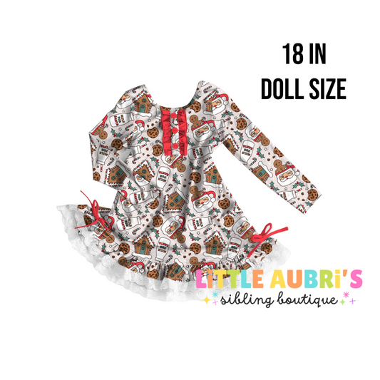 18 in Doll MILK FOR SANTA Lace Pajama Dress (*SHIPS LATE NOV)