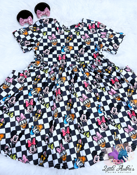 Fabulous Six Pocket Twirl Dress