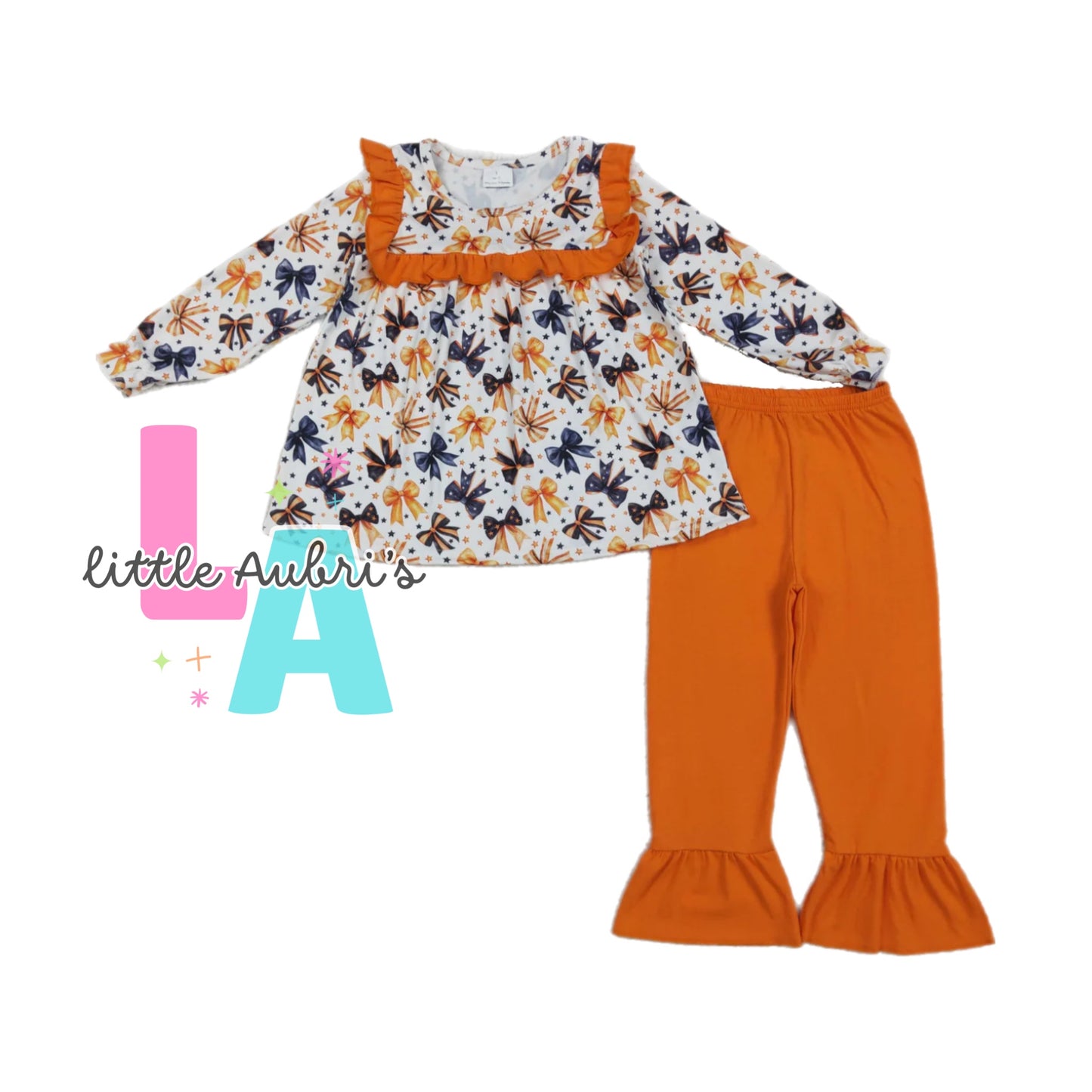 Traditional Halloween Bows Legging Set ETA Late August
