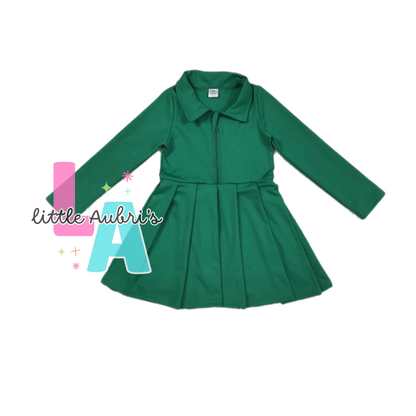 Green Long Sleeve Athletic Dress ETA Late August