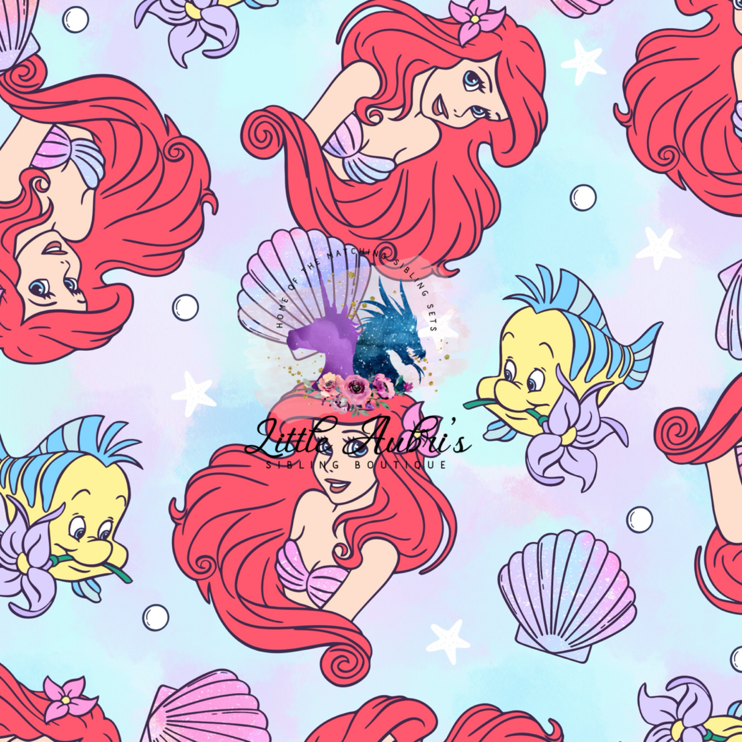 Under the Sea Cross Back Twirl Dress