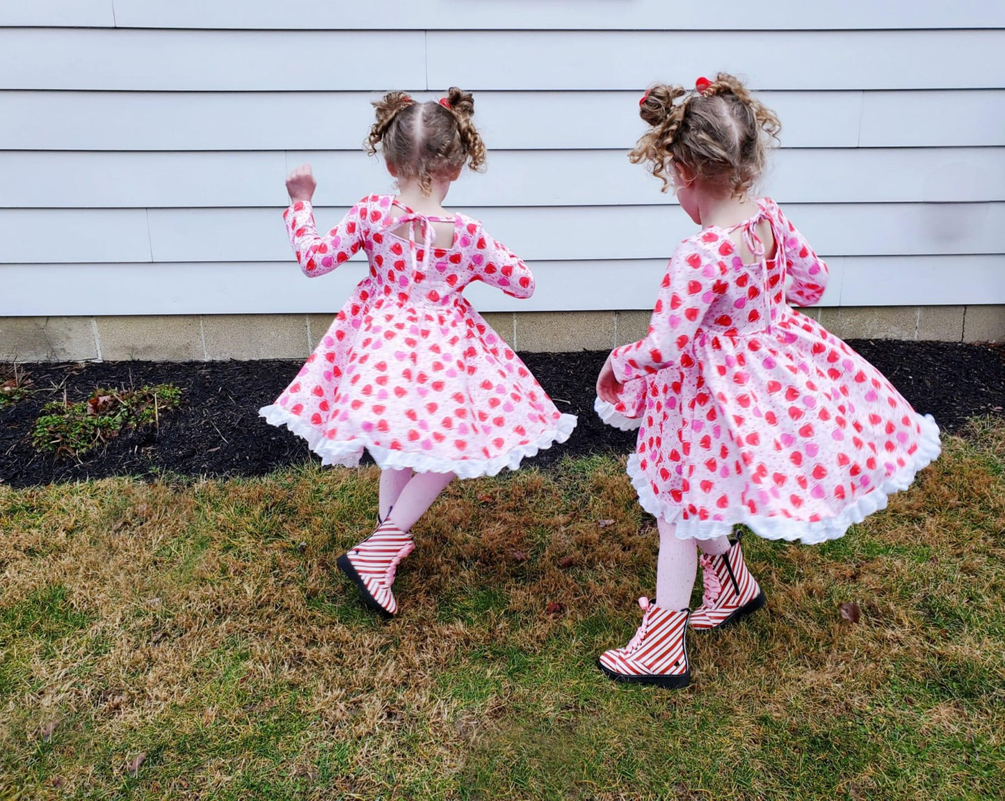 I’m a Sucker for You Lace Tie Back Long Sleeve Dress