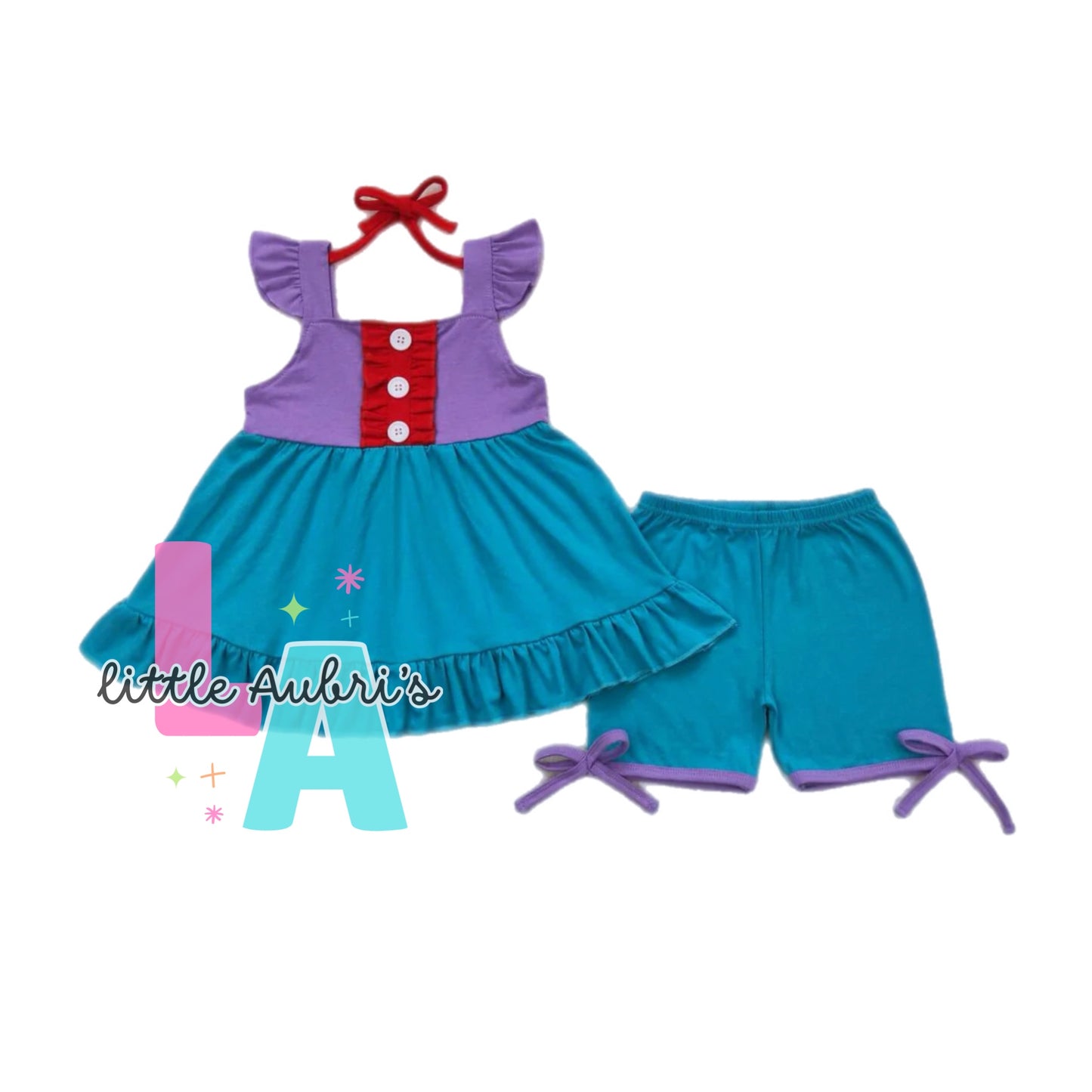 Purple and Red Short Set ETA Early May