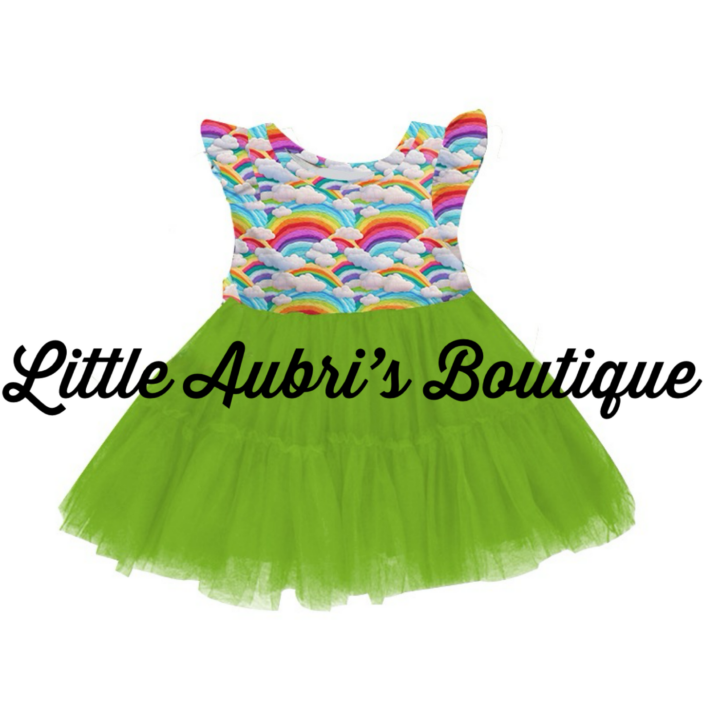 PREORDER Rainbow Clouds Tulle Dress CLOSES 10/11
