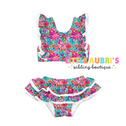 NEON TROPICS 2 Pc Swimsuit Set