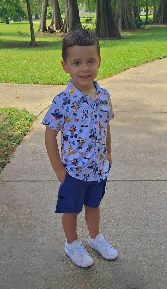 MOUSE CRUISE Button Down Shirt