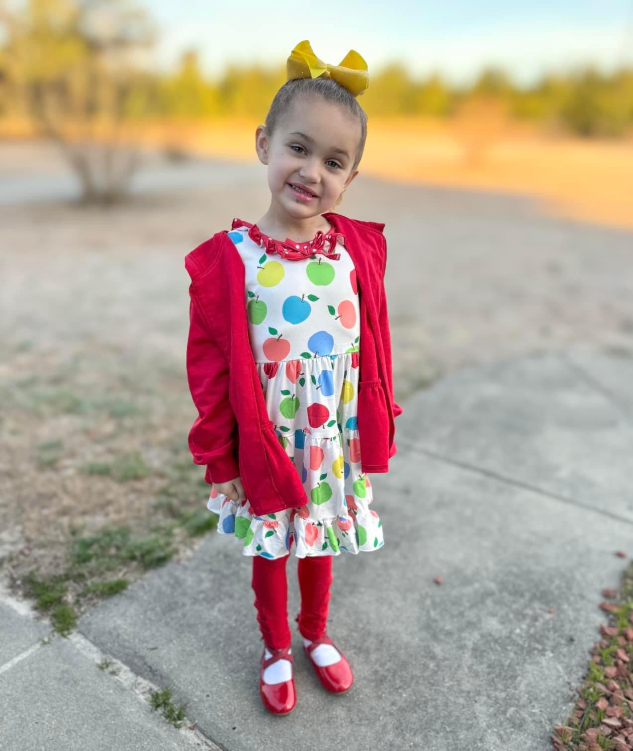 Apple Picking Polka Dot Pocket Dress
