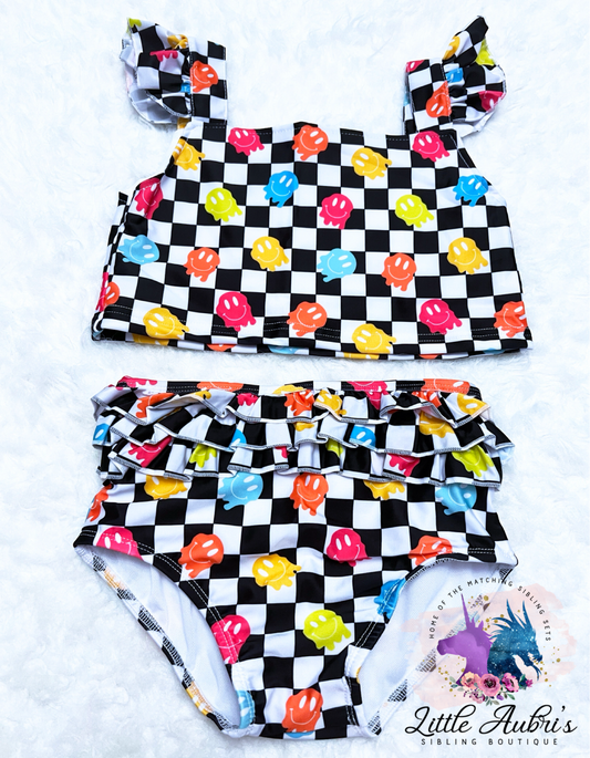 Melting Smiley 2 PC Swimsuit