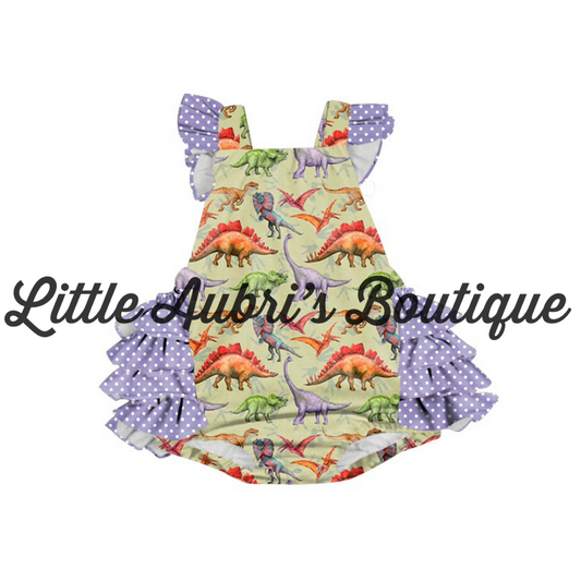 Dinosaur Roar Ruffle Bum Romper