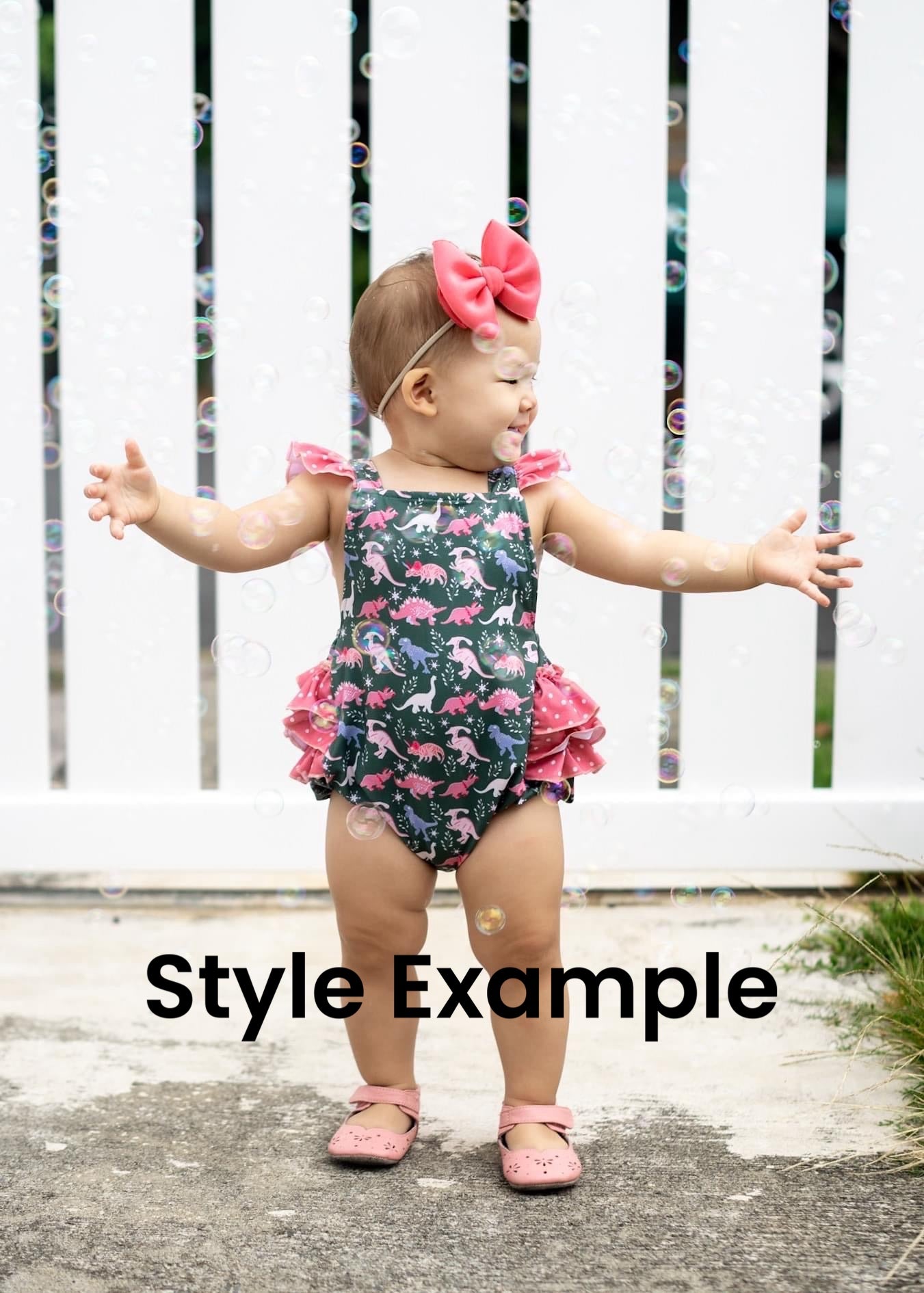 Dinosaur Roar Ruffle Bum Romper