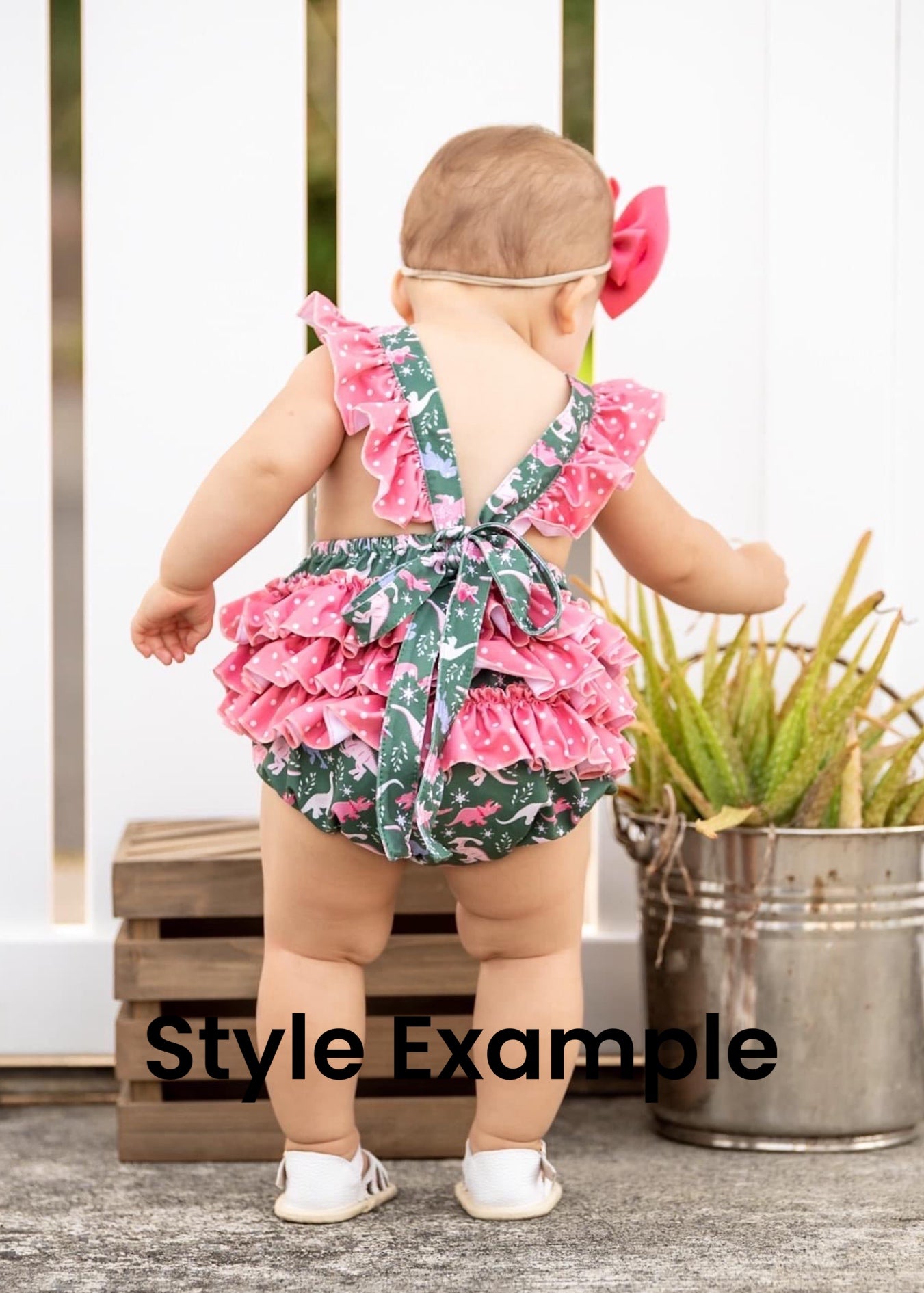 Dinosaur Roar Ruffle Bum Romper