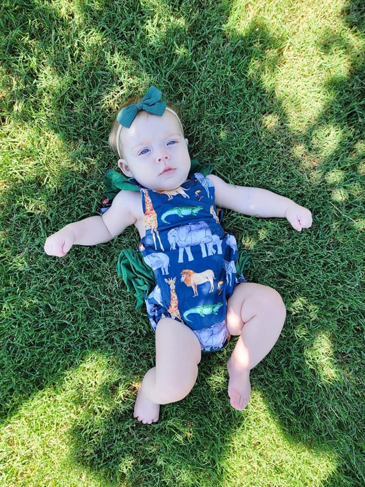 Safari Ruffle Romper