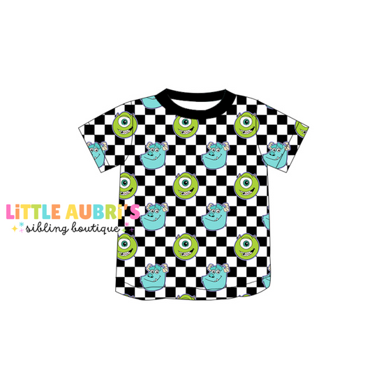 CHECKER MONSTER Tee (*SHIPS EARLY DEC)