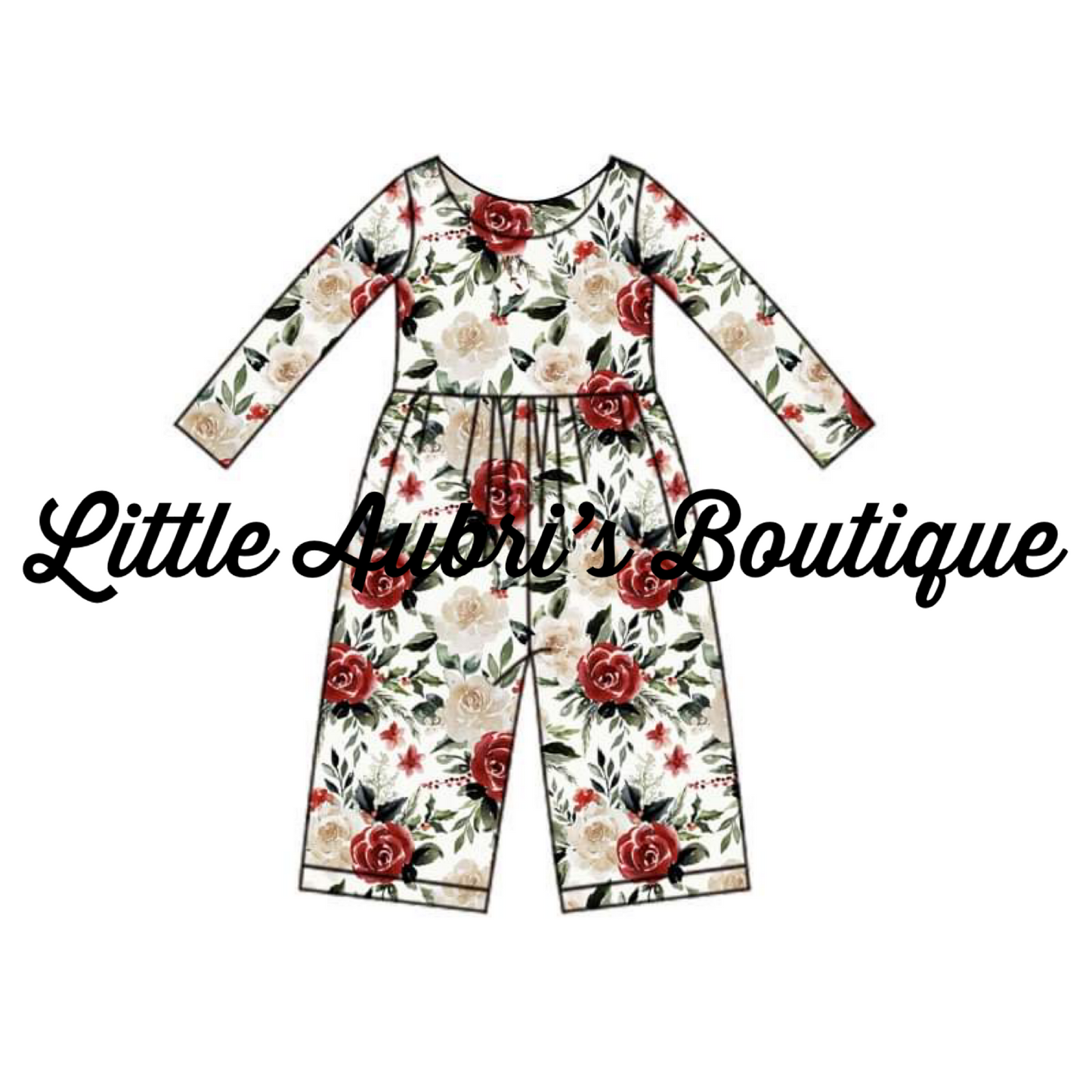 PREORDER Winter Floral Pocket Jumpsuit CLOSES 7/14