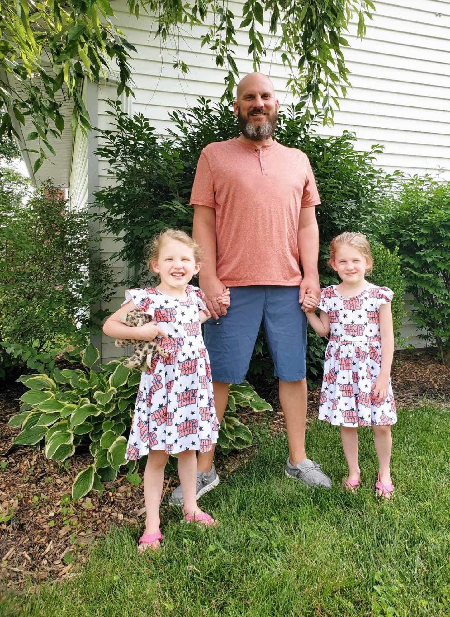 Daddy’s Bestie Cross Back Twirl Dress