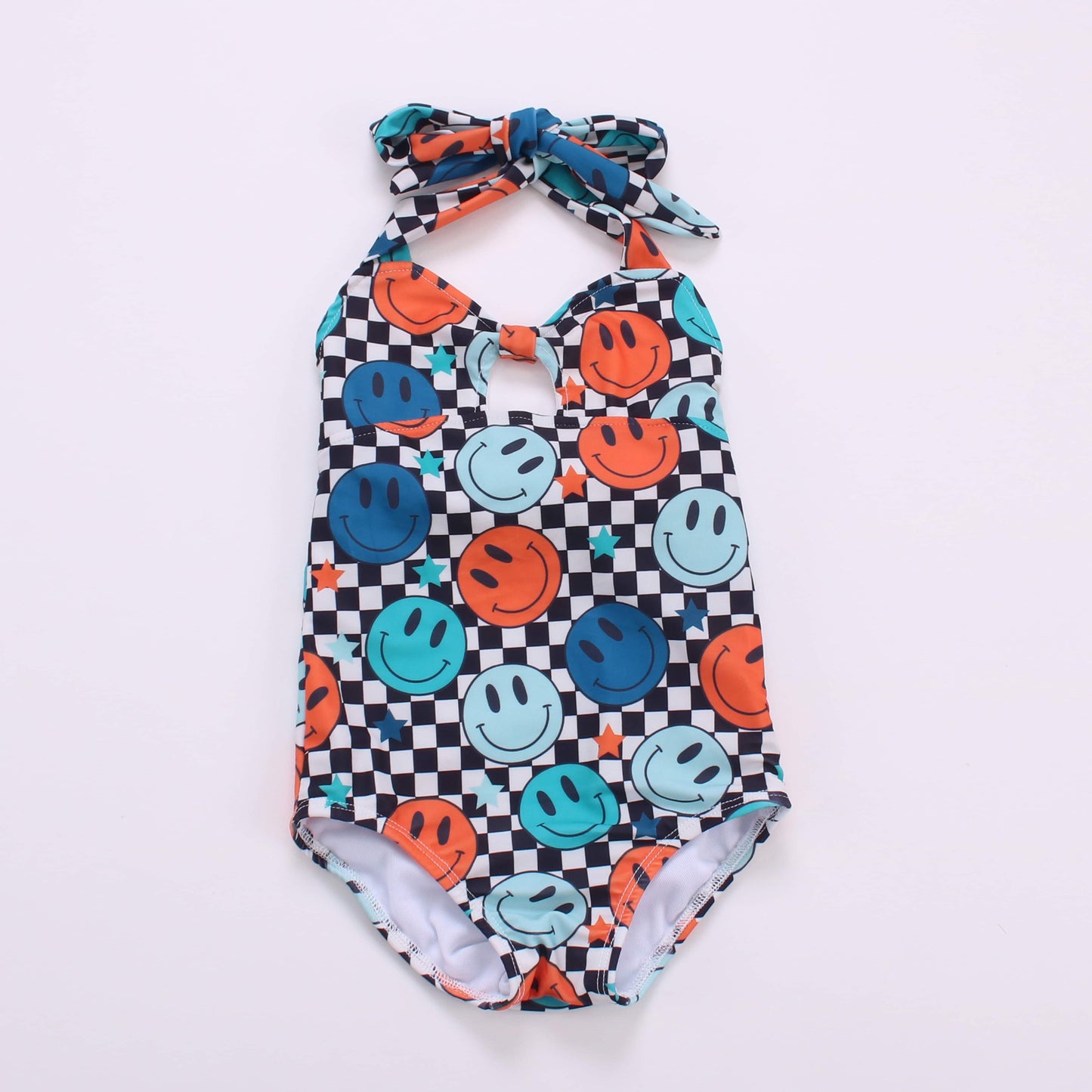 Retro Smileys One Piece Swimsuit
