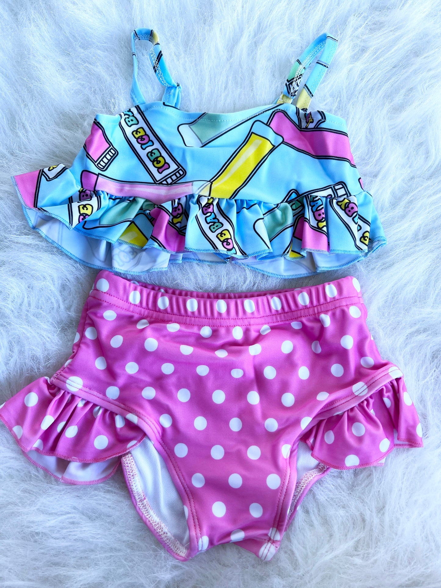 Ice Ice Baby 2 Piece Swimsuit Set