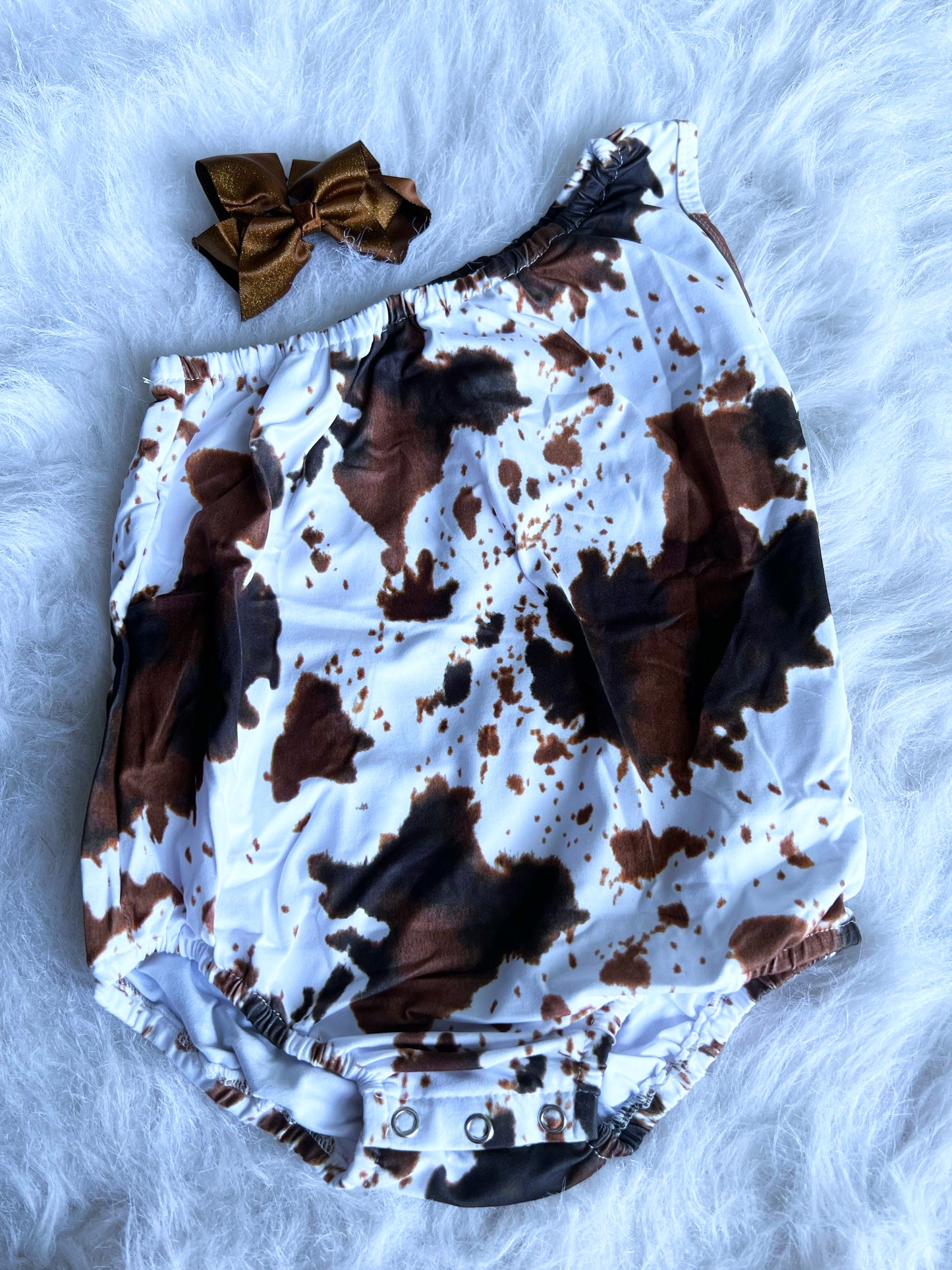 Cow One Shoulder Leotard