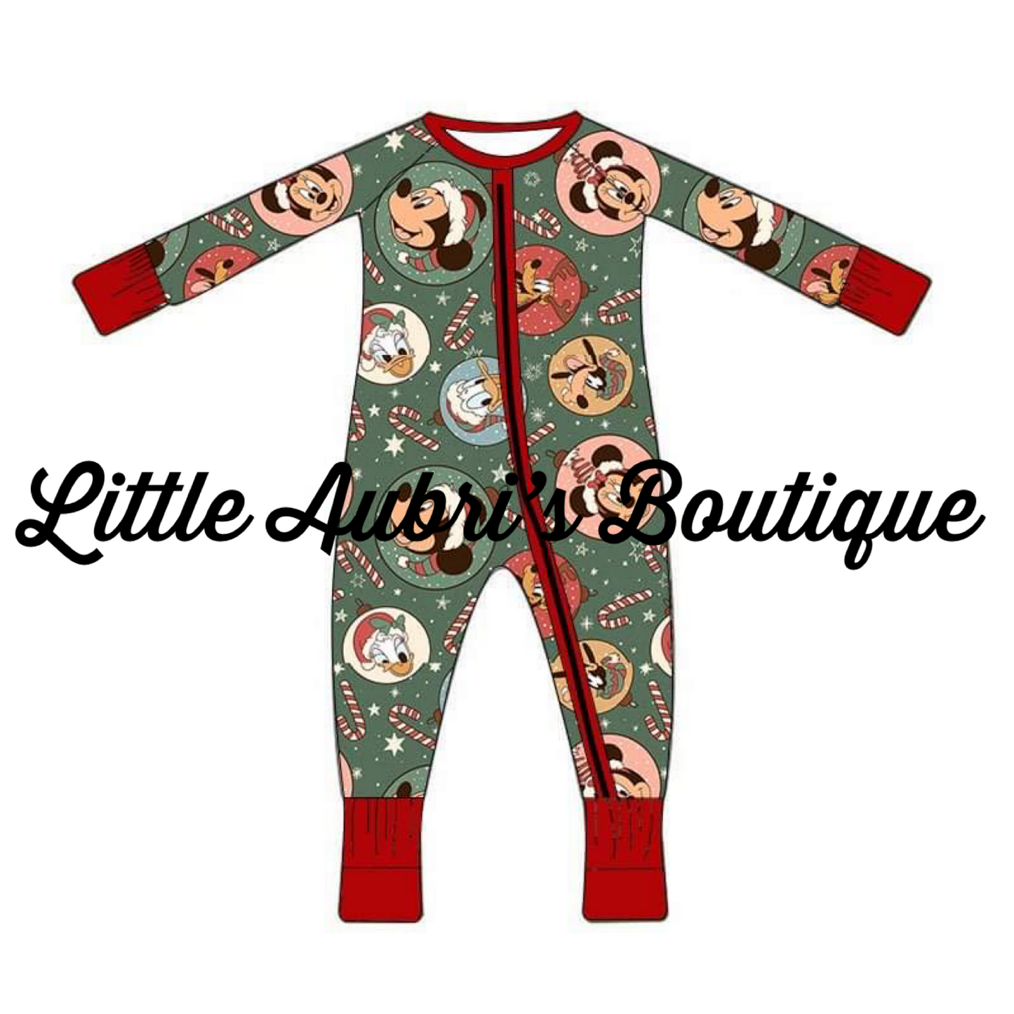 Mouse Ornament Friends Zip Jammies