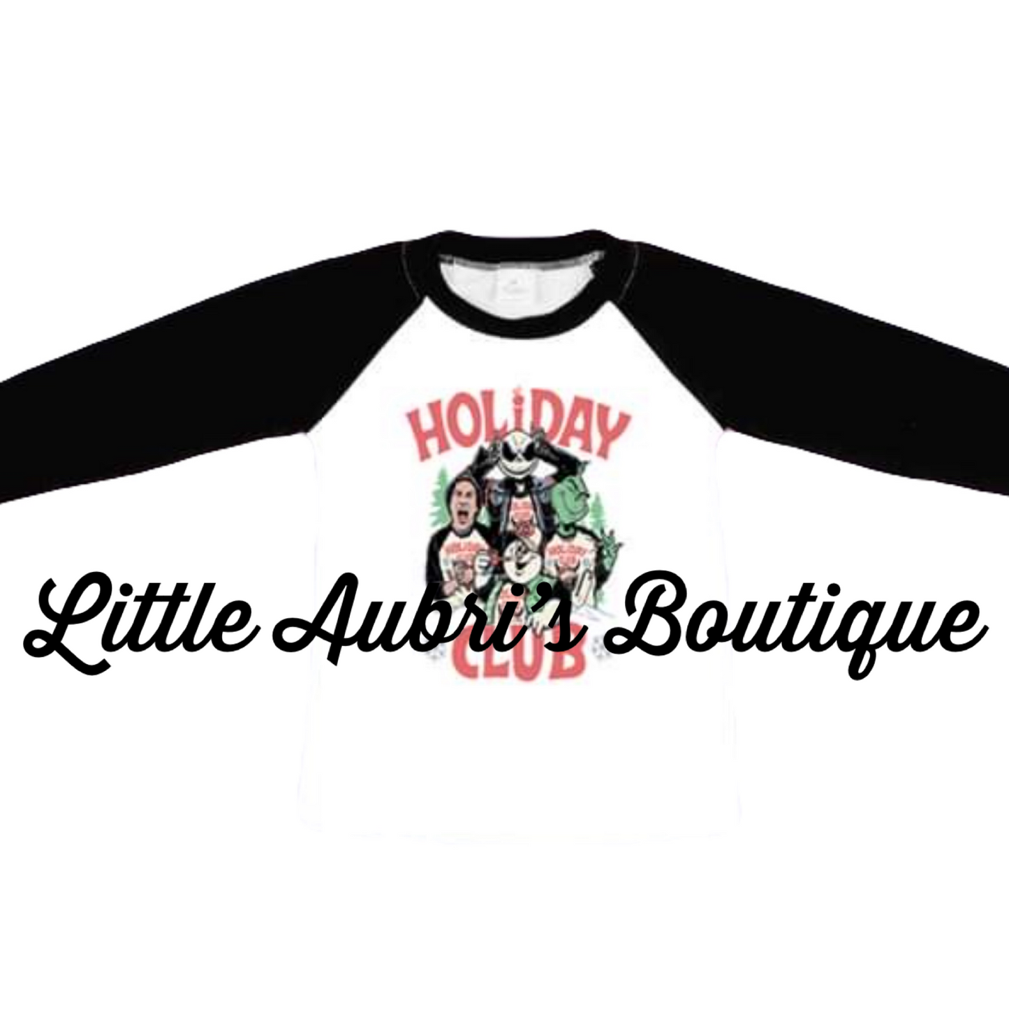 PREORDER Adult Hellfire Holiday Club Long Sleeve Raglan CLOSES 7/28