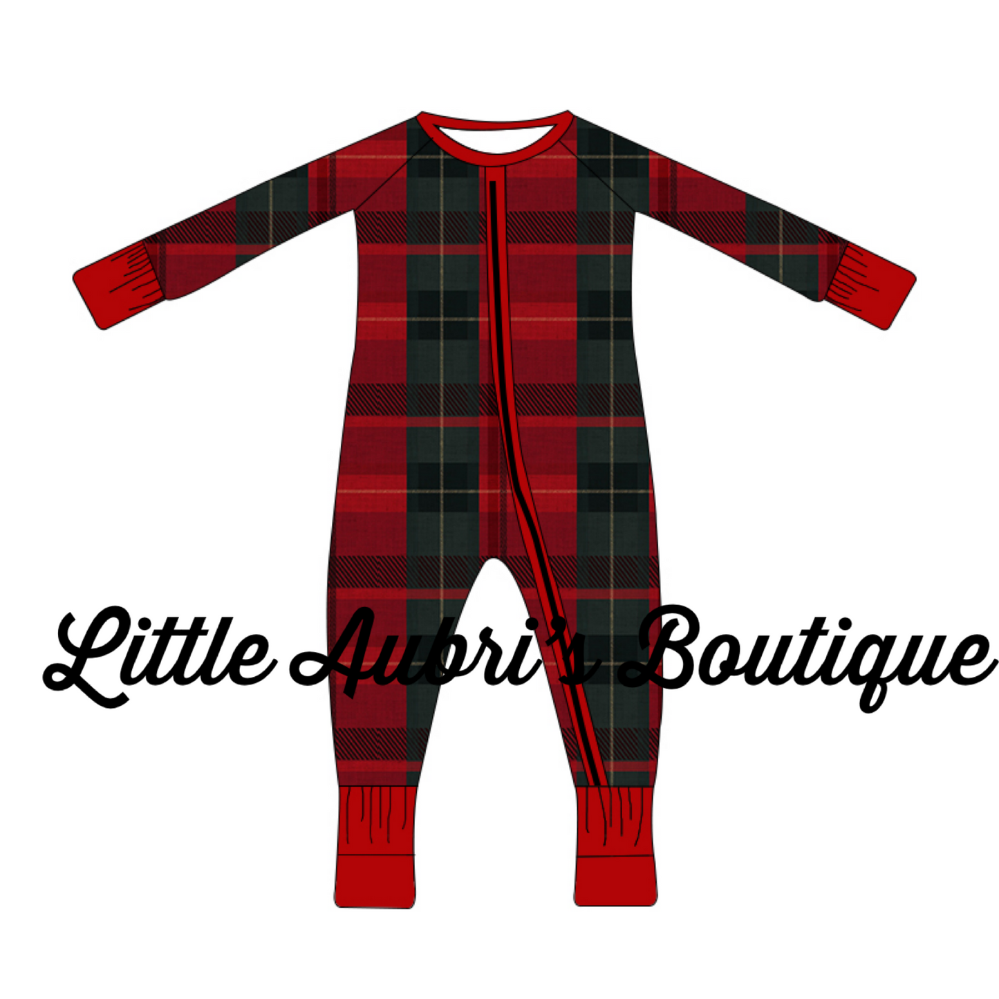 Tartan Plaid Zip Jammies
