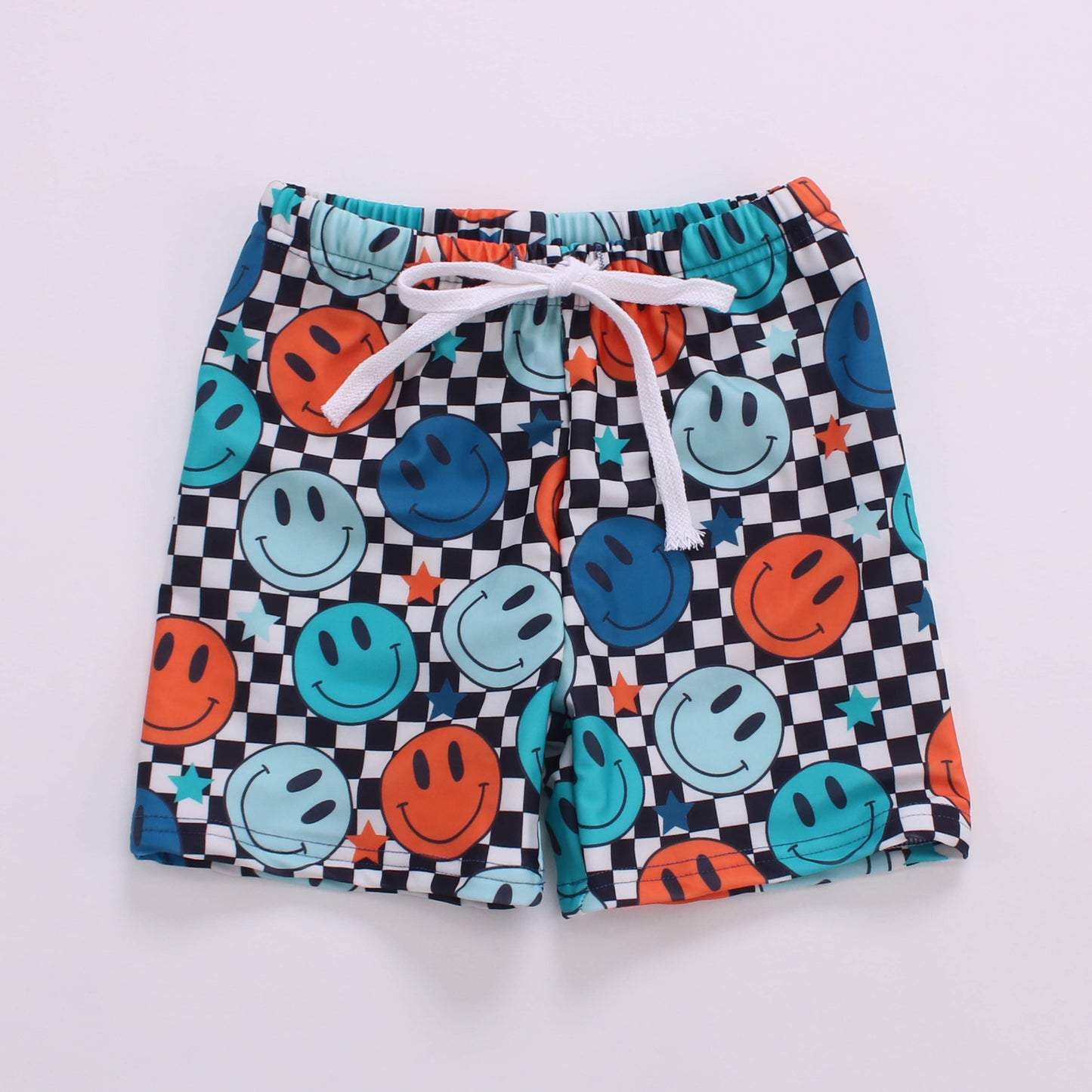 Retro Smiley Board Shorts