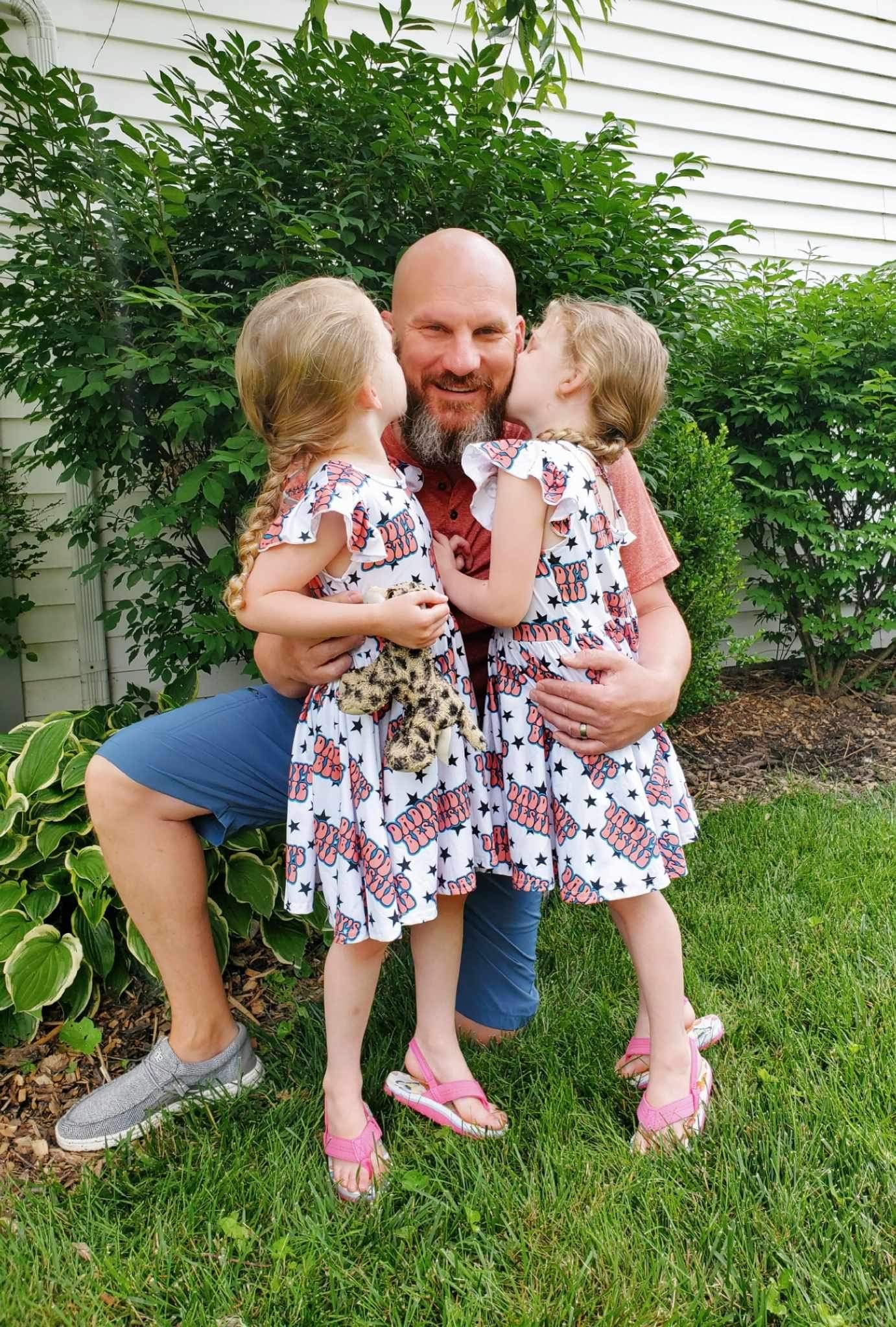 Daddy’s Bestie Cross Back Twirl Dress