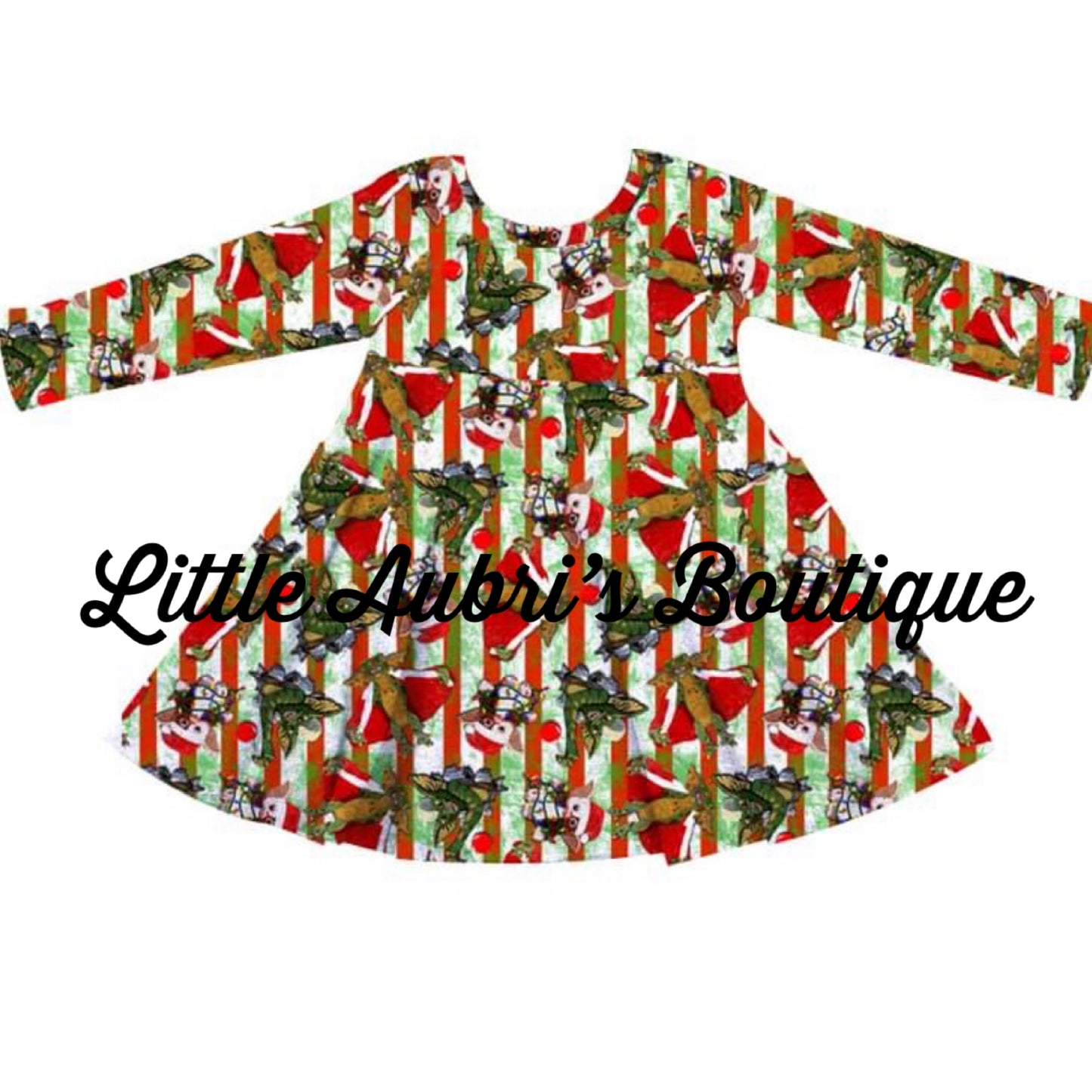 Adult Gremlin Christmas Pocket Dress