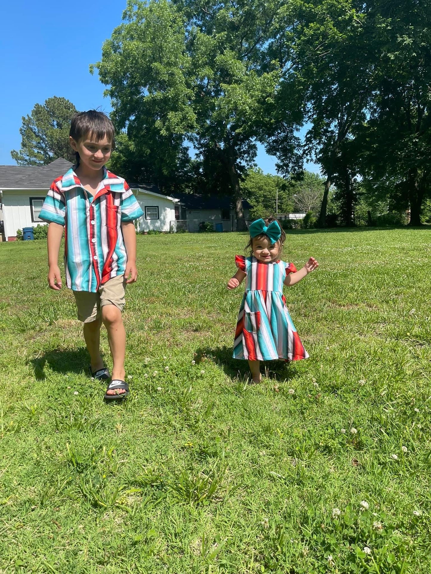 Blue Serape Button Down