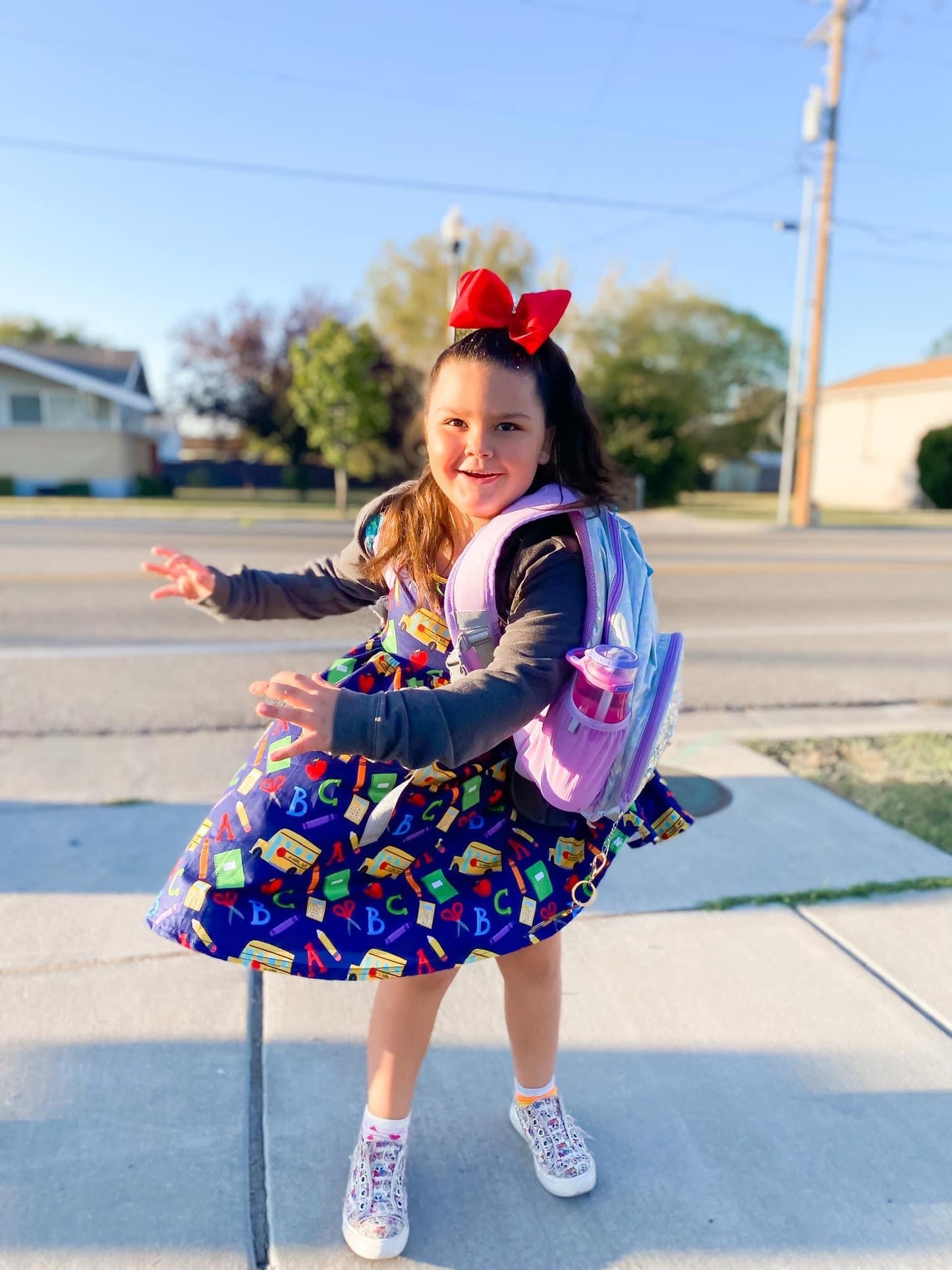 ABC School Bus Twirl Dress