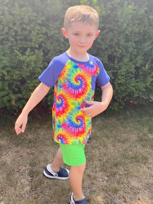 Tie Dye Pocket Raglan