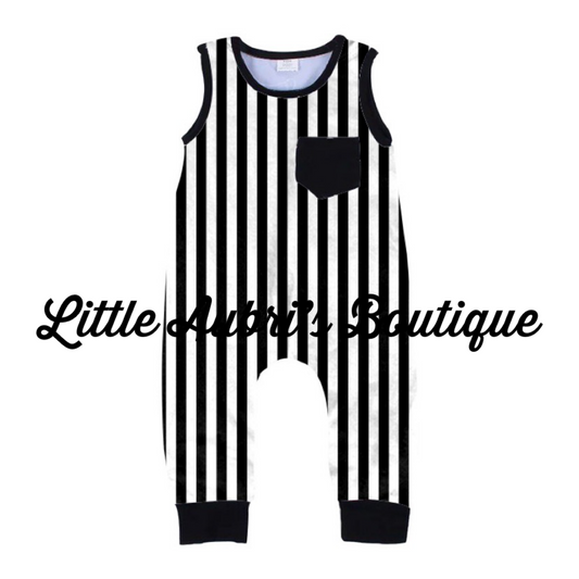Jack Stripe Pocket Romper