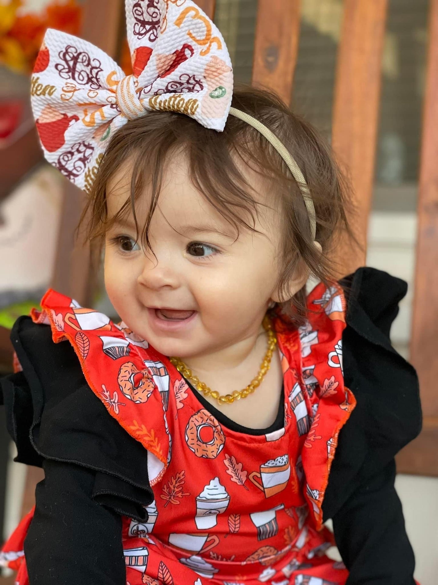 Pumpkin Spice Pinafore Pocket Dress