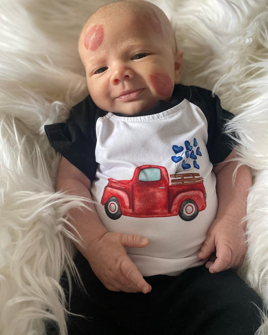 Vintage Truck of Love Raglan