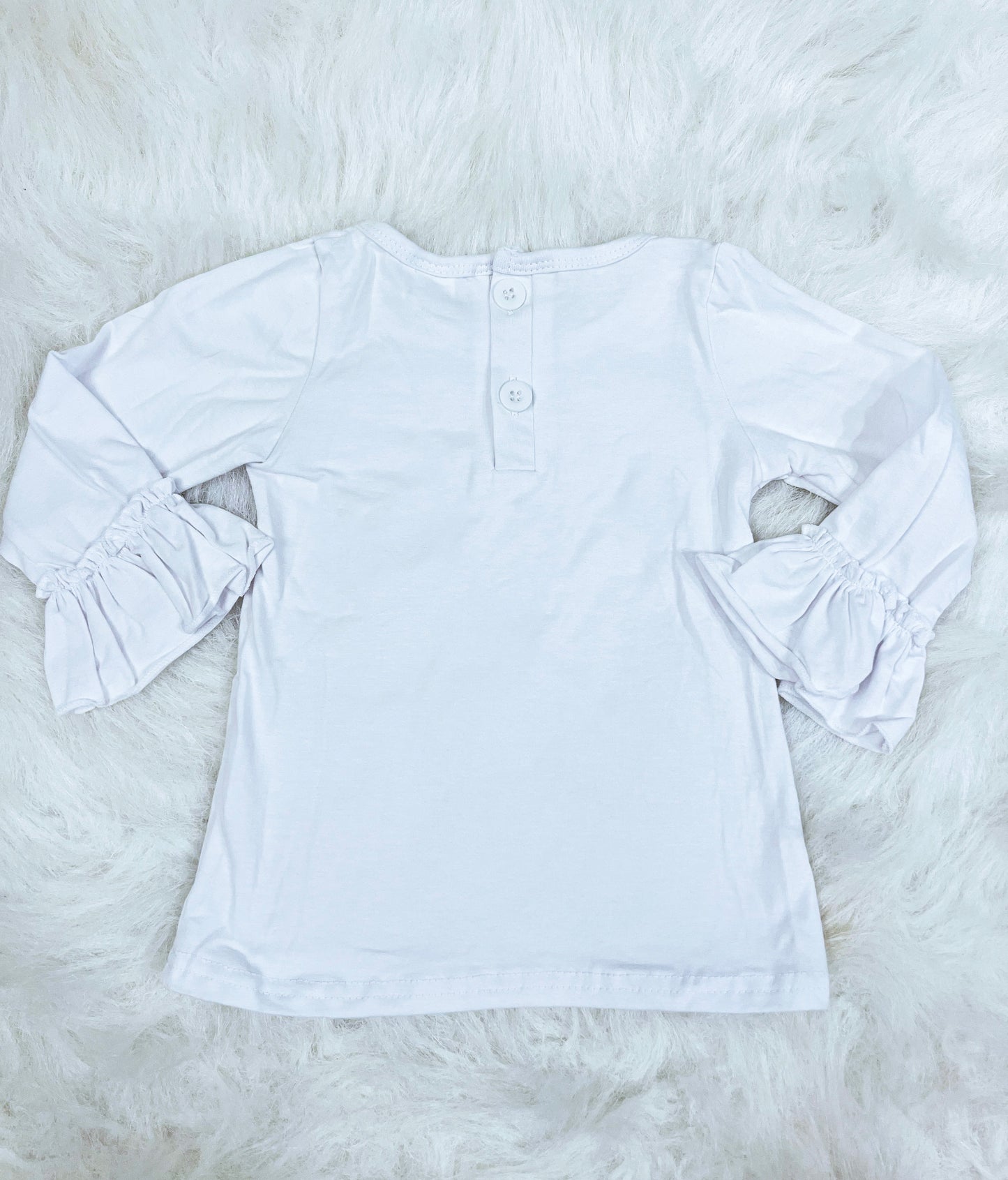 White Bell Sleeve Layering Shirt