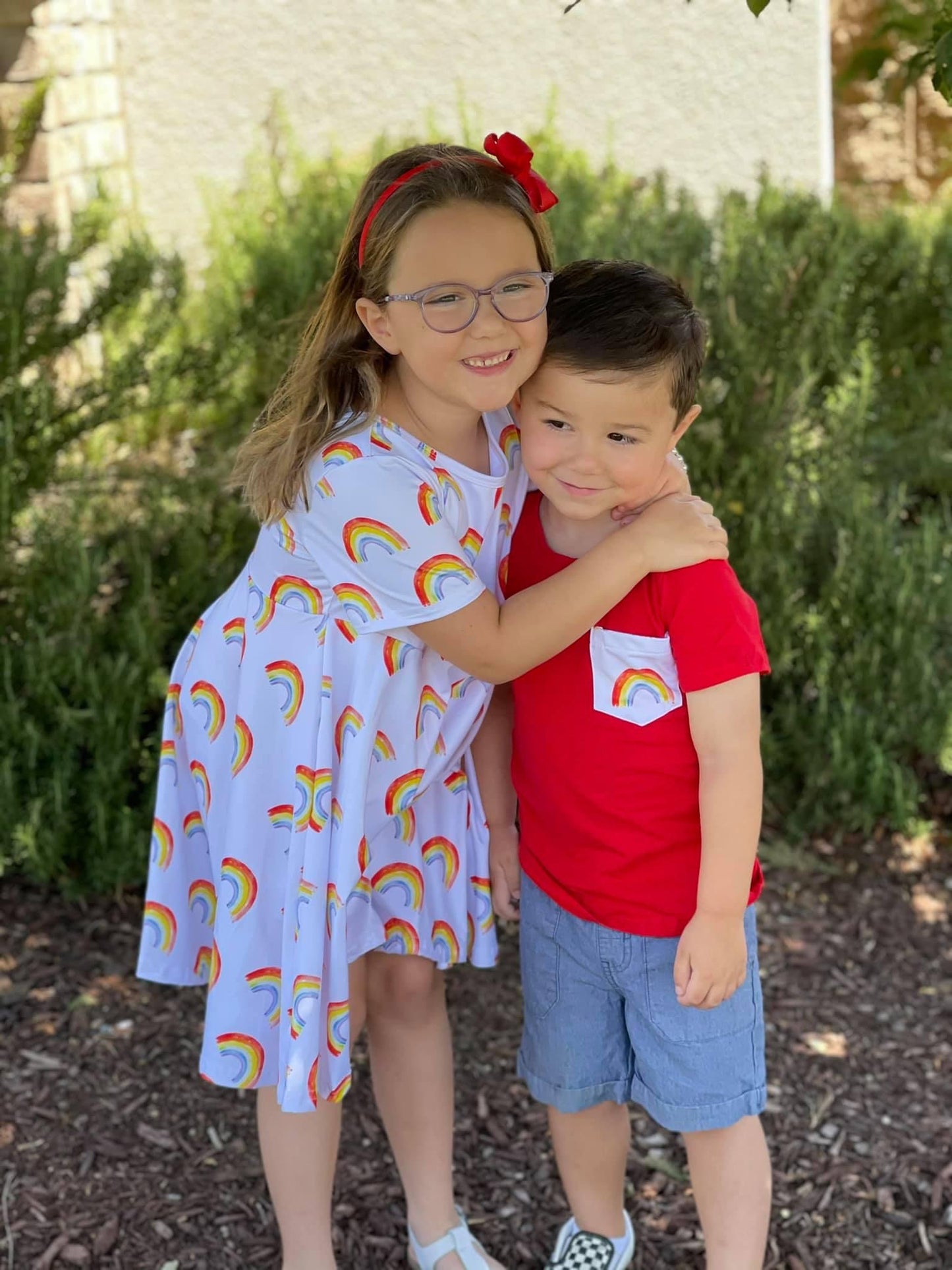Traditional Rainbow Pocket Tee